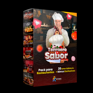 Pack Designer para Restaurantes – Temperos & Sabores